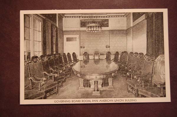 Union Building Board Room, Wash DC Vintage Postcard  