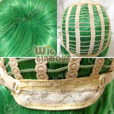 Gumi Anime Cosplay Short Mixed Green Fashion Layered Wig MB098  