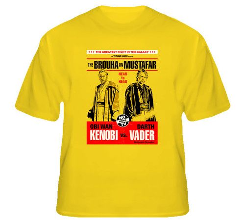 Obi Wan Kenobi Darth Vader Jedi Star Wars T Shirt  