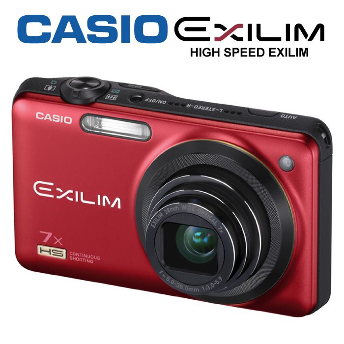 CASIO EXILIM EX FC200S DIGITAL CAMERA HIGH SPEED VIDEO RECORDING RED 