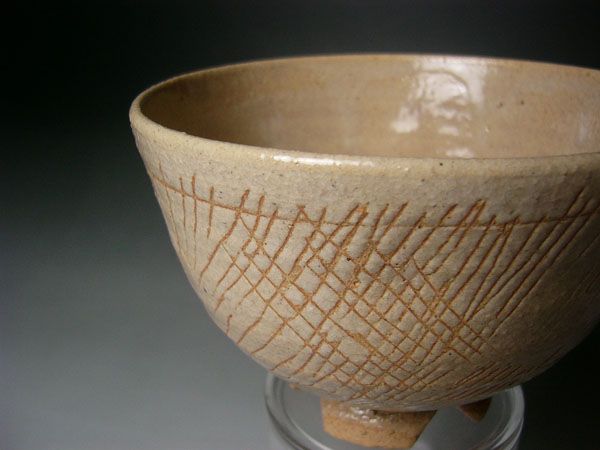 Japan Tea Bowl KINKAI NEKOKAKITE CHAWAN Michio Yasuda  