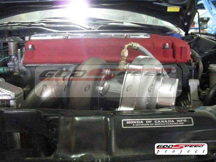 civic integra b16 b18 t3t4 gt35 top mount turbo kit  