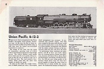 1945 Article Union Pacific Railroad 4 12 2 Locomotive  