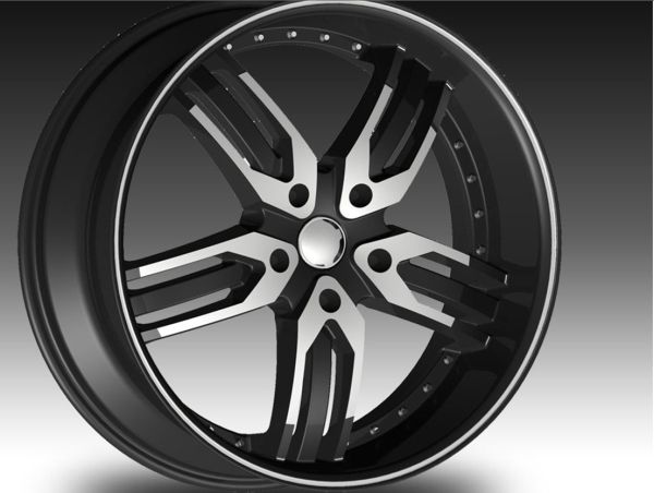 22 F5 125 BLACK & POLISH RIMS AND TIRES CHRYSLER 300  