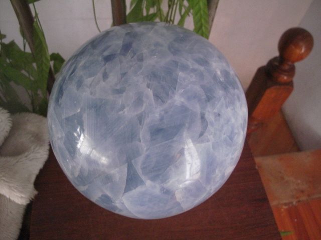 29lb Huge 8.07 Celestite Sphere,Crystal Ball Healing,Mineral  