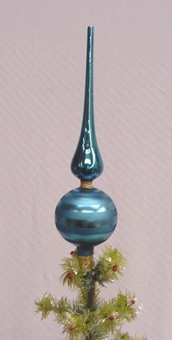 CHRISTMAS MARTHA STEWART TREE TOPPER BLUE DECORATION  