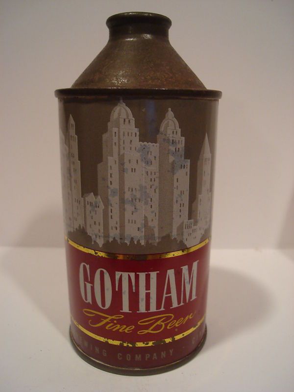 GOTHAM FINE IRTP CINCINNATI CONE TOP BEER CAN #166 21  