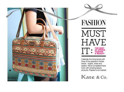 Bohemian Vivid Ethnic Style 14 14.1 Laptop Shoulder Bag Handbag For 