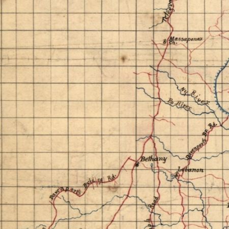 1860s Map Spotsylvania Co. Va  