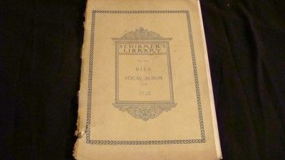 1891 Schirmers Library Volume 1002 Ries Vocal Album for Low Voice 76 