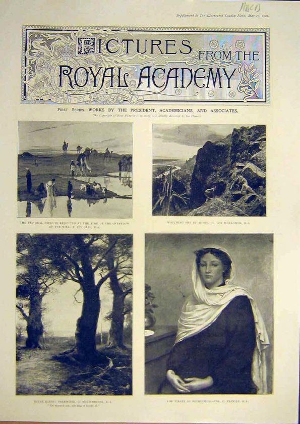 FREE WORLDWIDE SHIPPING TODAY 1902 Pictures Royal Academy Old 