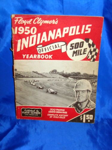 Indy 500 1950 FLOYD CLYMER YEARBOOK Johnny Parsons Wins  