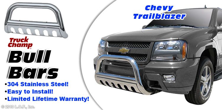 Bull Bar 3 Stainless Push Grill Guard 2002 2009 CHEVY GMC TRAILBLAZER 