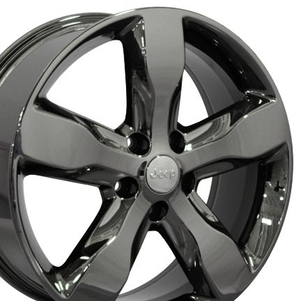 2011 Jeep Grand Cherokee OEM Wheels Rims Black Chrome 20x8  