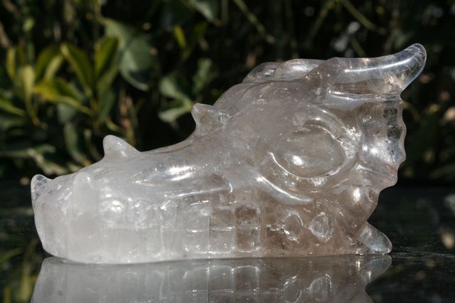 Quartz Rock Crystal Carved Dragon Crystal Skull Crystal Healing  