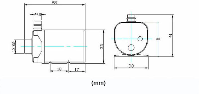 DC12V Submersible Water Pump 56GPH (P 32B) With Sensor  