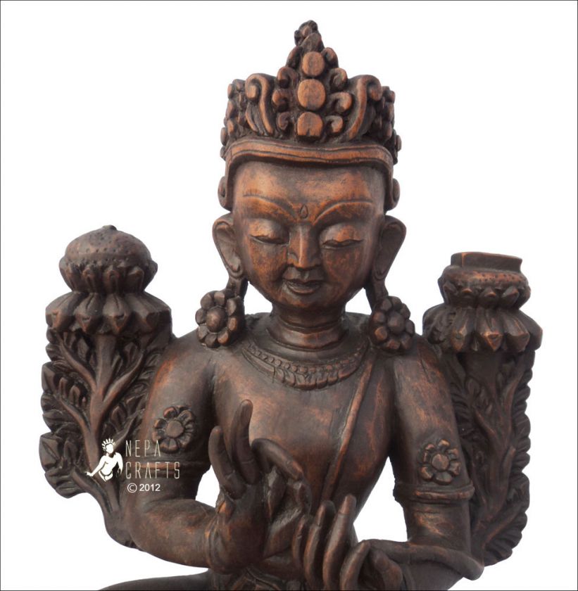 Handcrafted Tara Wooden Statue Newar Arts WTR 02  