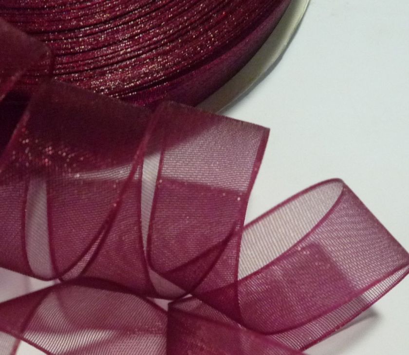 yd Organza Ribbon Row Craft 5/8 16mm w UPick OA  