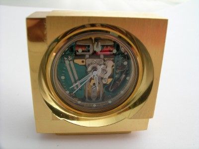 Miniature bulova accutron spaceview clock  