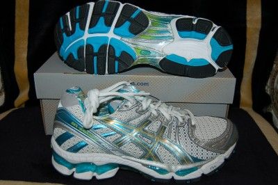   17 Womens Sz US 9 Best Stability & Cushion Running Turq/Silv  