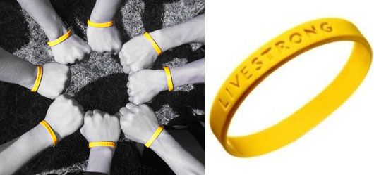 3pcs Adult LIVESTRONG WRISTBAND ARMSTRONG BRACELET  