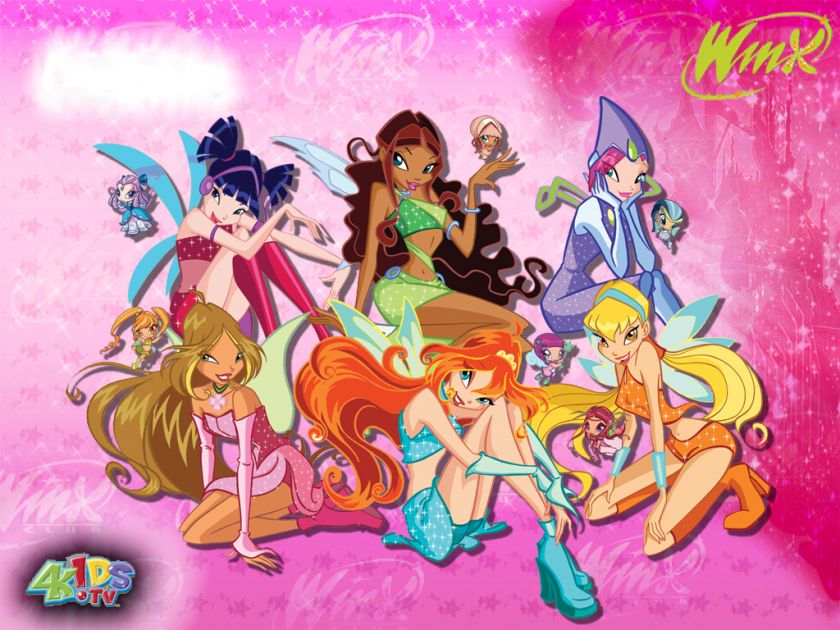 Winx Club edible cake image  1/4 sheet  