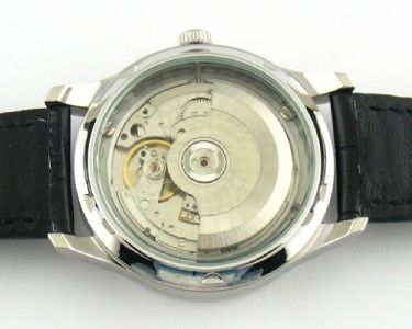 PARNIS BLACK DIAL AUTOMATIC 43MM POWER RESERVE WATCH  