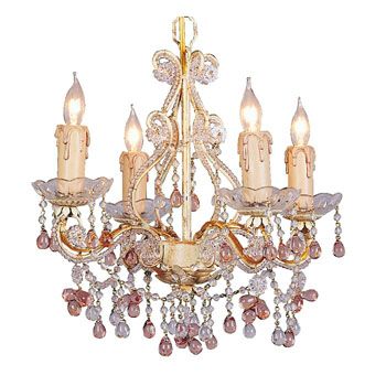 Crystorama 4504 CM Paris Flea Murano Crystal Chandelier  