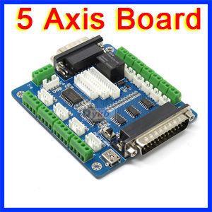 CNC 5 Axis Breakout Board interface for Stepper Motor Driver Mill 