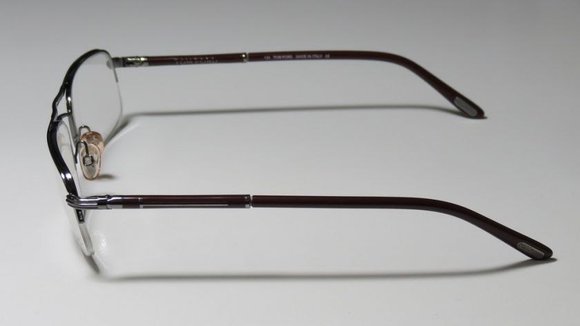 NEW TOM FORD TF 5048 55 14 135 RUTHENIUM BURGUNDY EYEGLASSES/GLASSES 