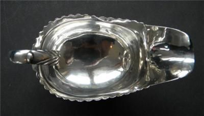 William Cattell Georgian Sterling Silver Sauceboat Gravy Boat Jug 