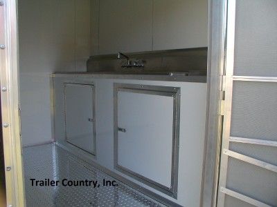 NEW 8.5x18 Enclosed Concession Food Vending BBQ Trailer  