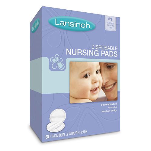 Lansinoh Disposable Nursing Pads 60 Count Box ~NEW~ DAMAGED BOX  