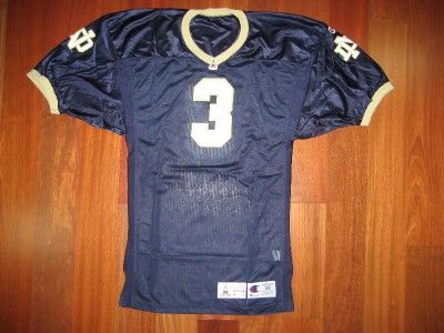 Authentic Notre Dame 3 Joe Montana jersey CHAMPION 48 NCAA Signed 