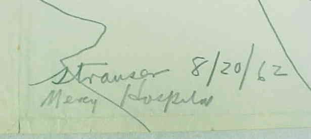 STERLING STRAUSER LISTED DRAWING MERCY HOSPITAL MAN  