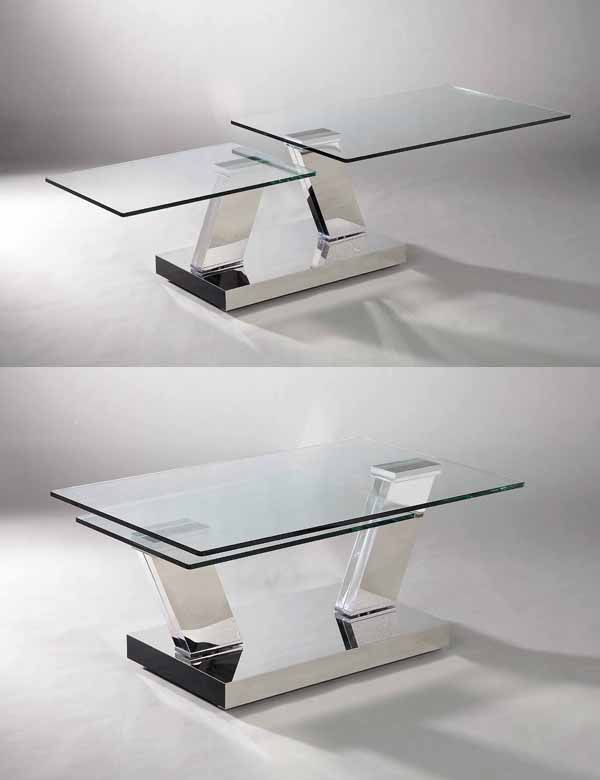 sturdy to ensure balance whichever way the glass tops are positioned 