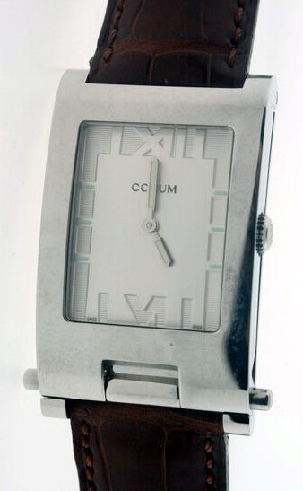 New Corum Tabogan Stainless Steel Mens Watch   