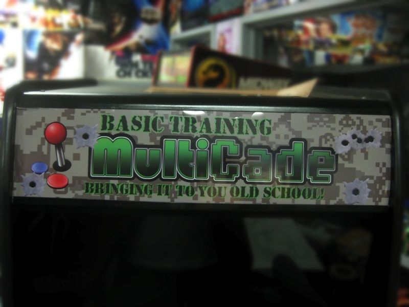 Arcade Camo Multicade  MAME Full Side Art Marquee & Kic  