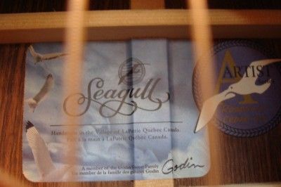   Solid Woods Seagull Artist Acoustic Guitar Rosewood Back & Side  