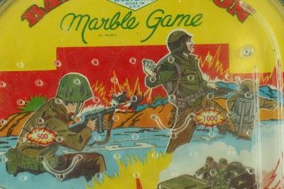   Military WOLVERINE Pinball Toy Battle Action Marble Game  