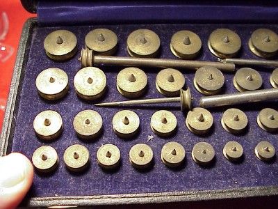 Vintage Watchmakers Full Set Pivot Turns for Jacot Lathe 35 Pc 4 