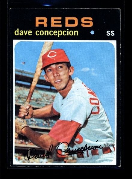 1971 TOPPS #14 DAVE CONCEPCION ROOKIE REDS EX+ 24372  