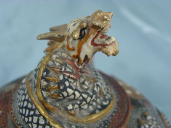 Fantastic Japanese Meiji Satsuma Dragon shape Tea Pot  