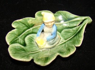 Vintage Gnome trinket Made in IRELAND WADE? SHAMROCK POTTERY  