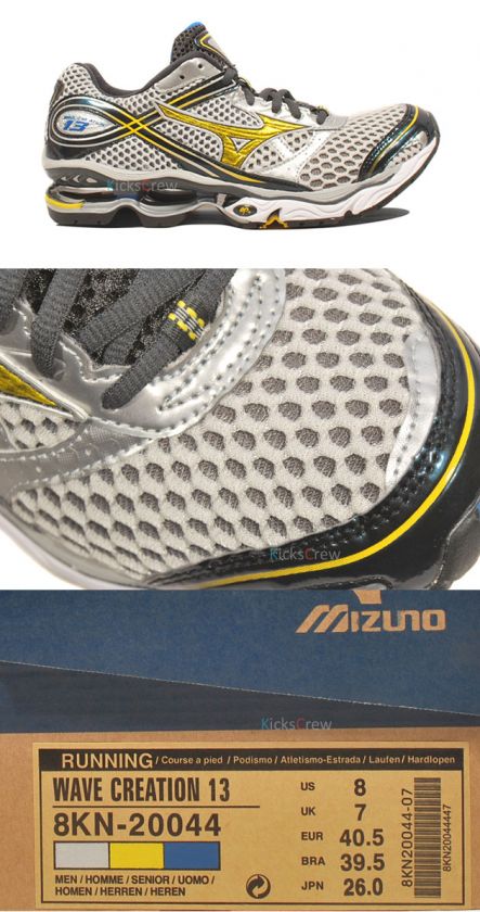 Mizuno Wave Creation 13 Silver Yellow Blue (8KN20044) US7.5 10.5 Free 