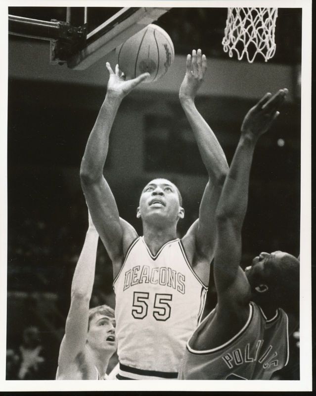 1984 Anthony Teachey Wake Forest Basketball 8 x 10 B/W Original Press 