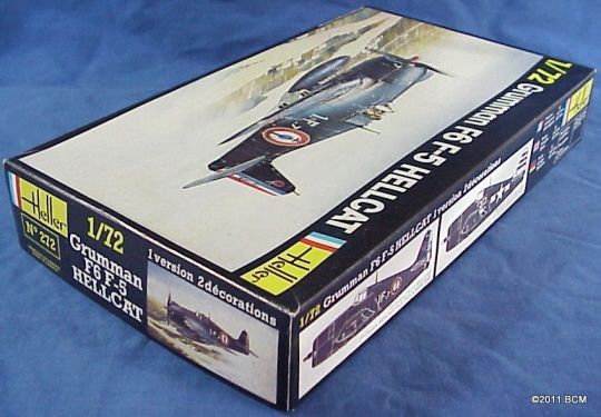 Grumman F6F 5 Hellcat Heller Model Kit #272 1/72 OLD NEW USN Fighter 