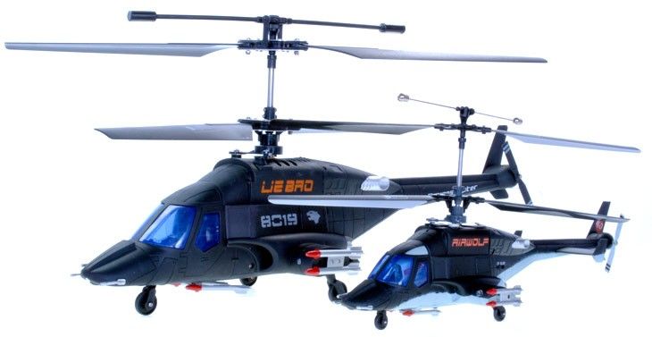 Giant Airwolf RTF 4Ch RC Helicopter with Lipo Battery  