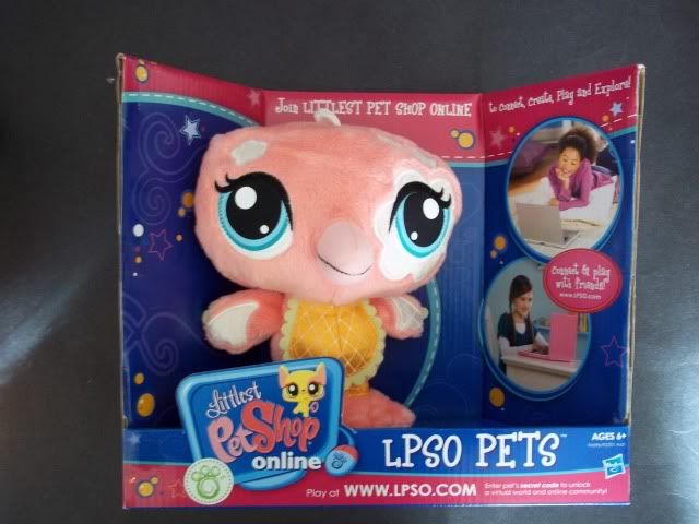 Littlest Pet Shop Online Pets Plush Pink Flamingo  