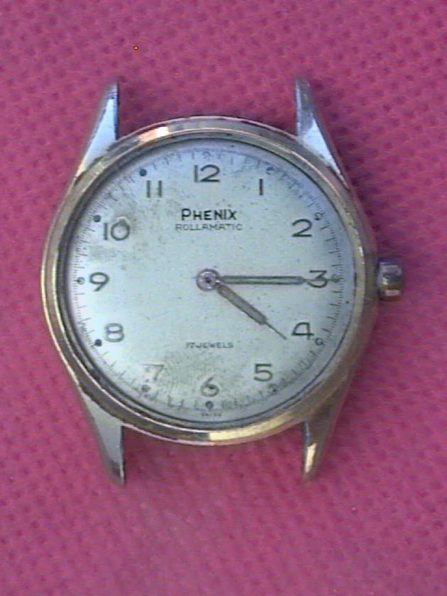 VINTAGE WRISTWATCH SWAN CALENDAR FOR REPAIR 72537  